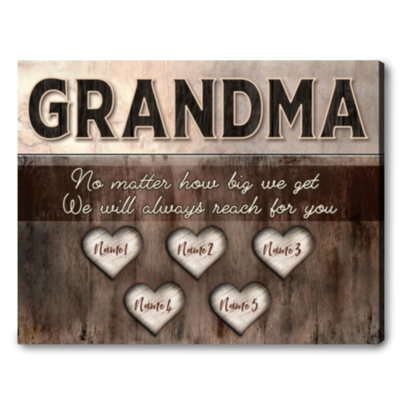 Grandma Gift Ideas Grandma Custom Canvas Print Gift