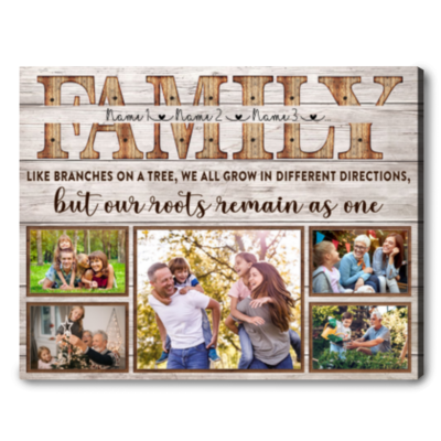 Personalized Family Name Wall Art Family Member Gift Idea
