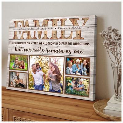 Personalized Family Name Wall Art Family Member Gift Idea 01