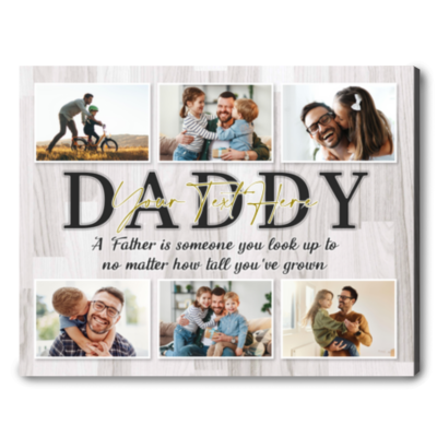 Best Personalized Daddy Canvas Gift For Father's Day