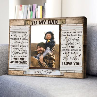 Meaningful Father's Day Gift For Dad From Son Canvas Gift For Dad 01