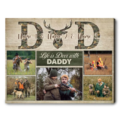 Personalized Deer Hunting Gift For Daddy Dad Birthday Gift