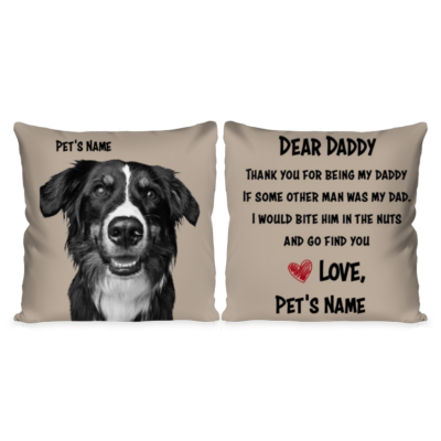 Dog Dad Father's Day Gift Personalized Dog Dad Pillow