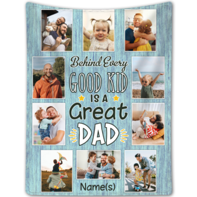 Personalized Father's Day Blanket Unique Dad Birthday From Daughter