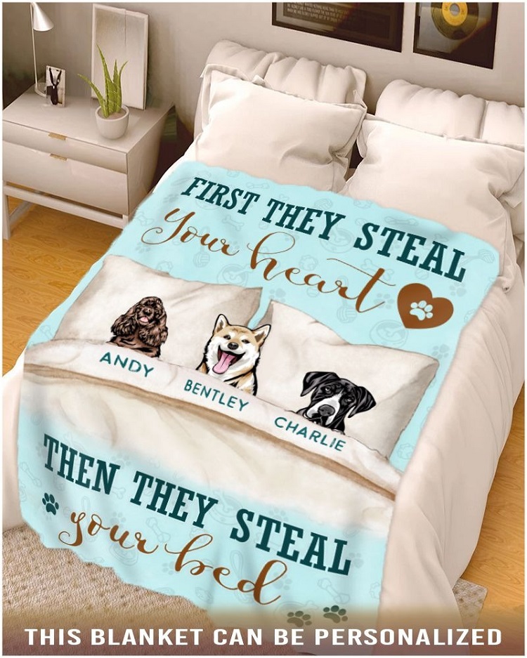 Customizable Dog Blanket - Father's Day gift ideas for Uncle