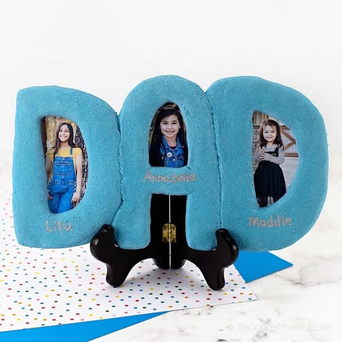 Diy Father'S Day Gift Ideas - Salt Dough Picture Frame