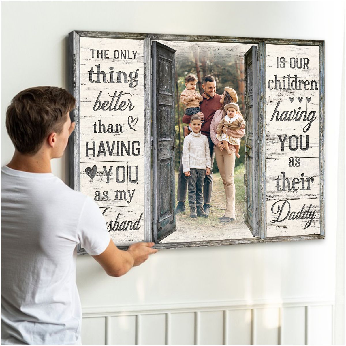 Personalized Father's Day Gift From Wife Gift For Husband Canvas Print