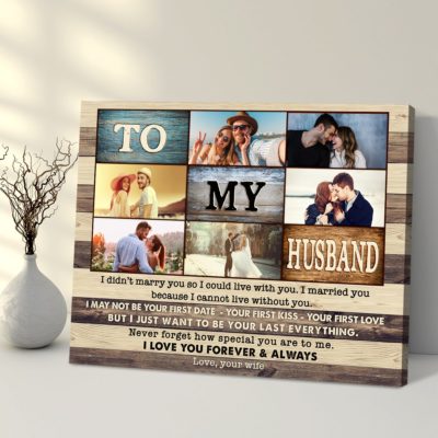 Best Gift for Husband Personalized Birthday Father's Day Canvas Gift For Husband