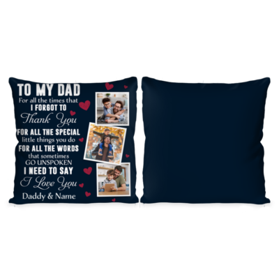 Personalized Photo Pillow Gifts For Dad Unique Gift For Father's Day