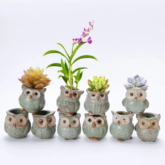 Owl Flowerpots