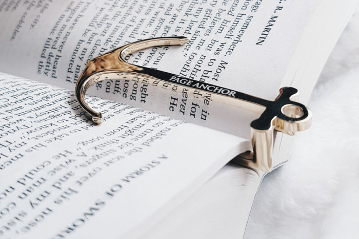 A pair of anchor bookmarks - lawyer gifts for her
