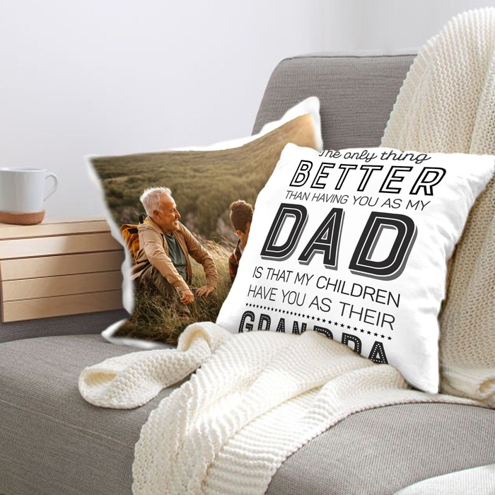 Just Because Gifts For Him - Custom Dad Pillow