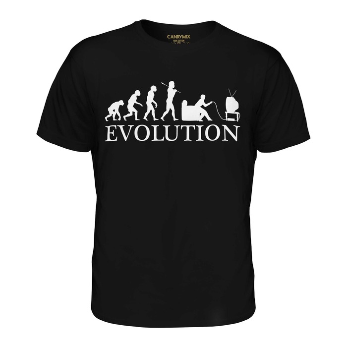 Just Because Gifts For Him - Evolution Gamer T-Shirt