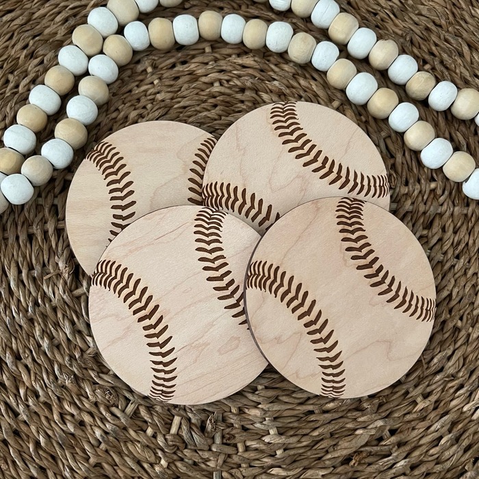 Just Because I Love You Gifts For Him - Baseball Coasters