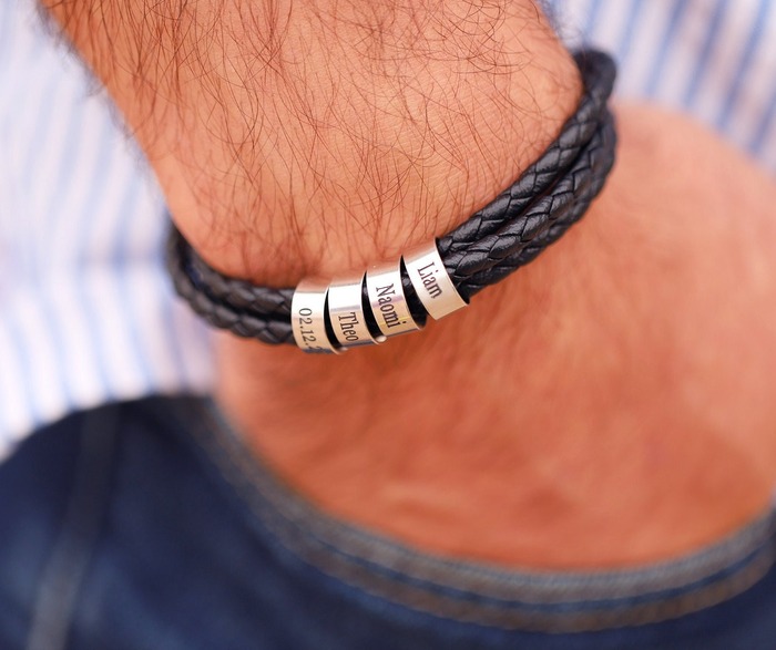 Just Because I Love You Gifts For Him - Leather Bracelet