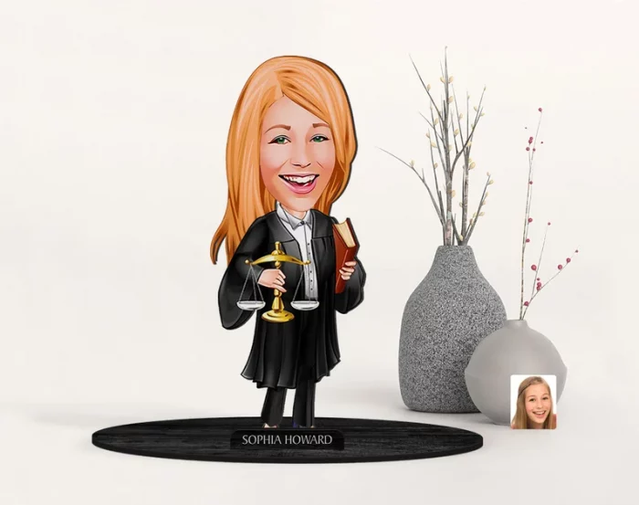 Personalized 3D Cartooned Lawyer - funny lawyer gifts