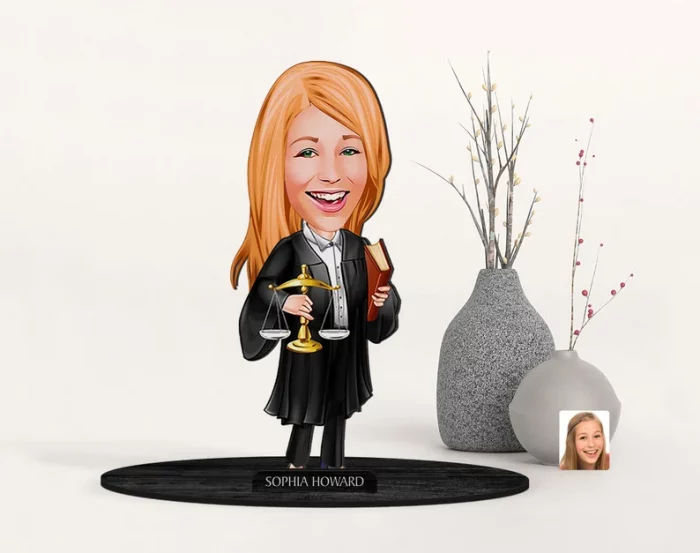 Personalized 3D Cartooned Lawyer - Funny Lawyer Gifts