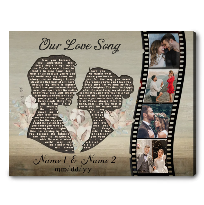 Personalized Photo Album, Couple Scrapbook, Gift for Wife, for Husband 