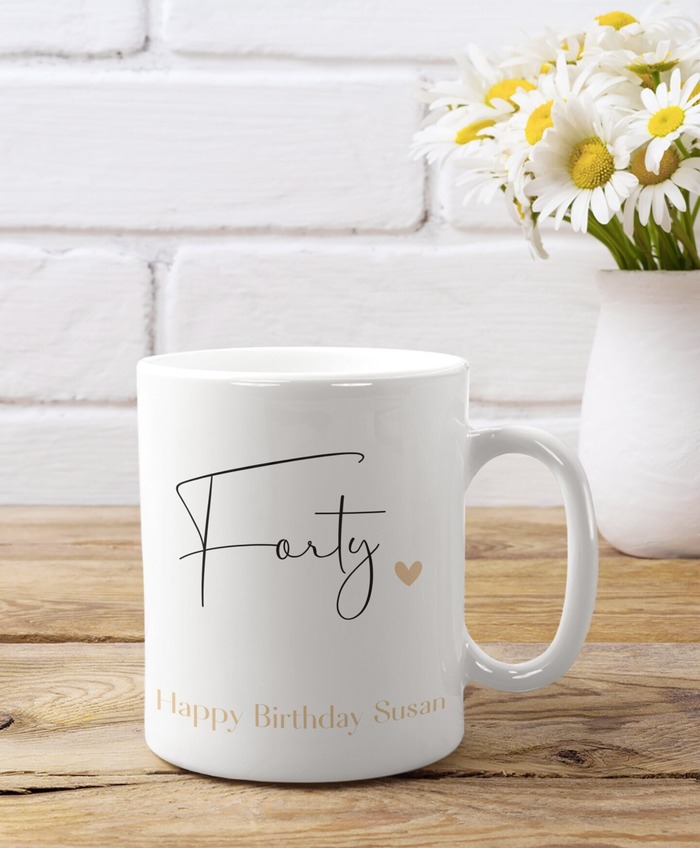 40th birthday gifts for women - Custom Mug