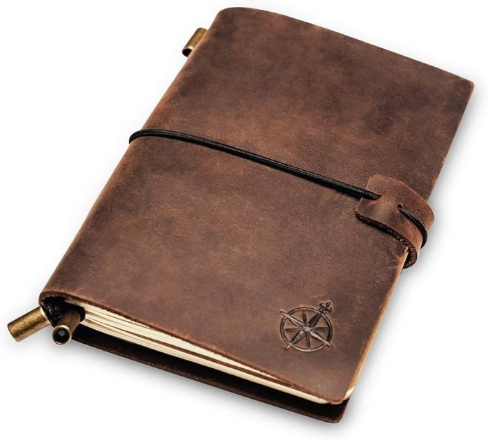 Wanderings Leather Pocket Notebook