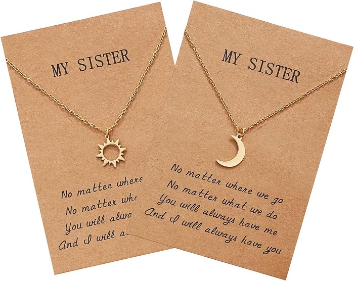 Sister necklace as best unique gifts for sister