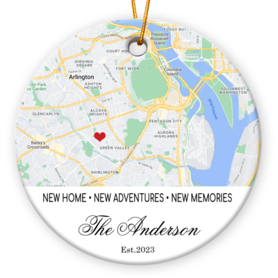 Special Housewarming Gift New Home Christmas Gift Custom Map Ornament