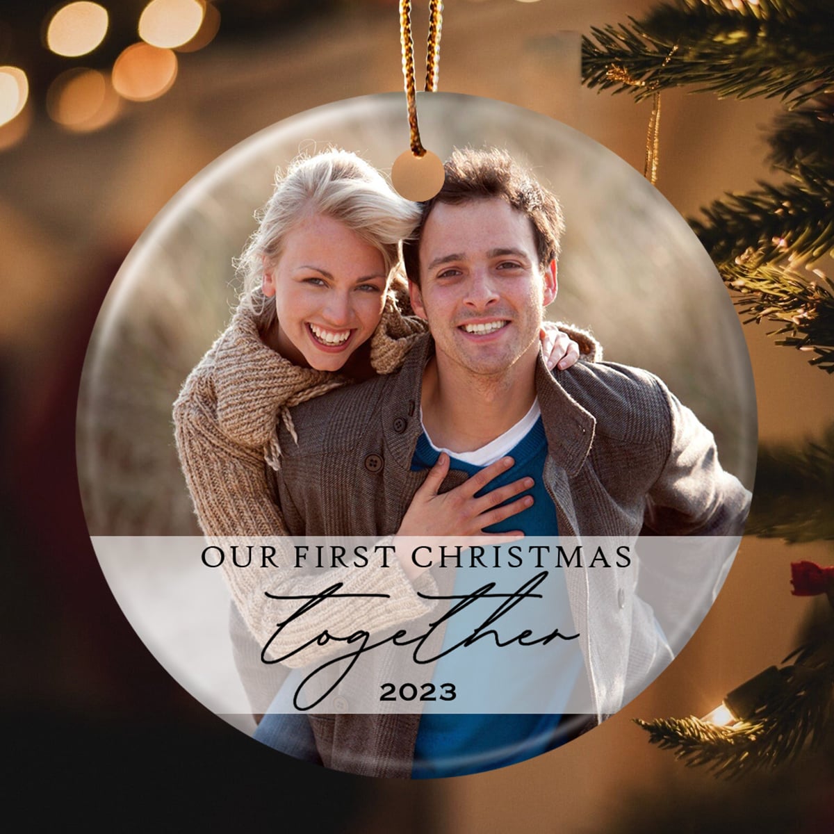First wedding anniversary christmas ornament hotsell