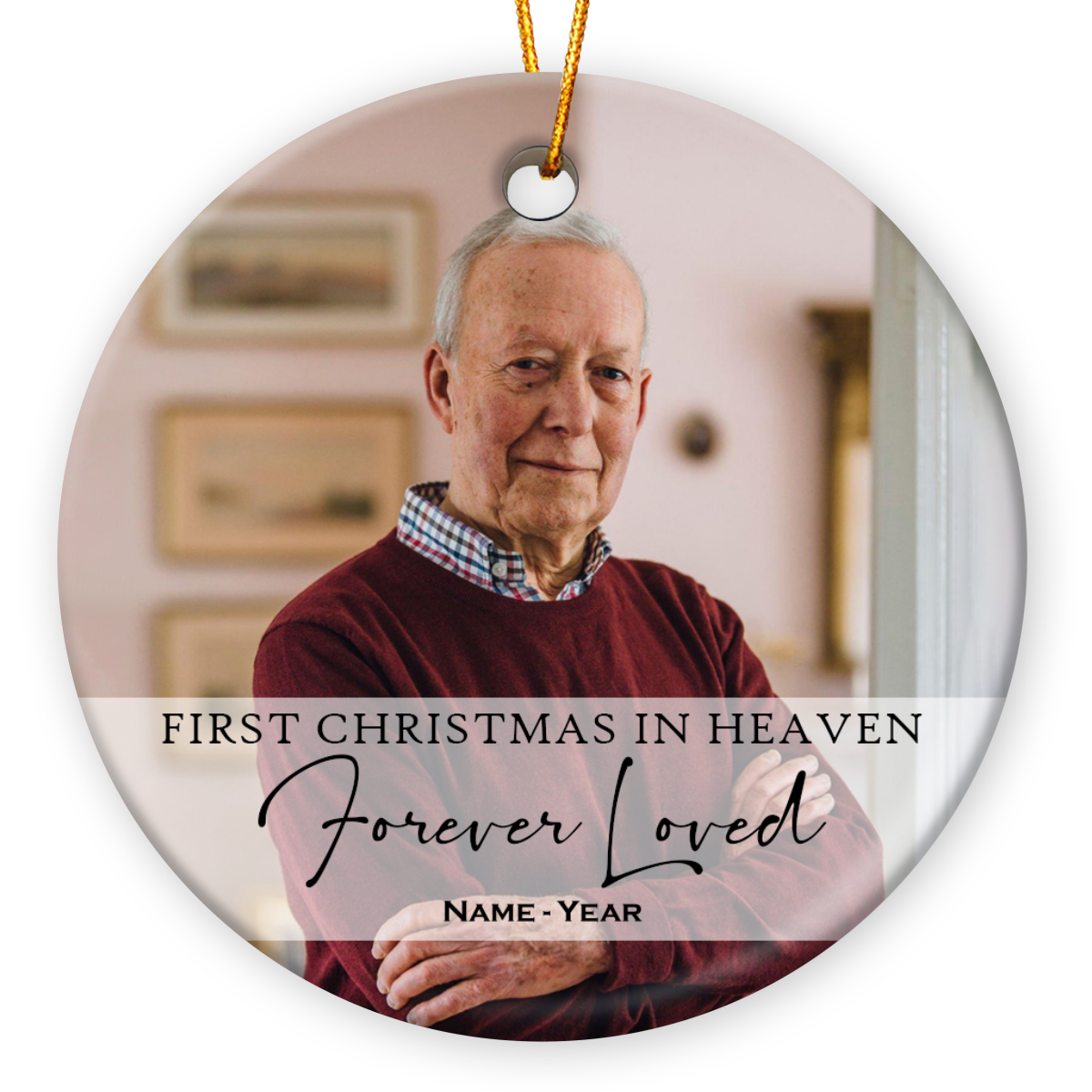 Personalized Memorial Ornament Christmas Sympathy Gift