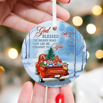 Custom Christmas Ornament Gift For Couples Unique Xmas Couple Gift 01