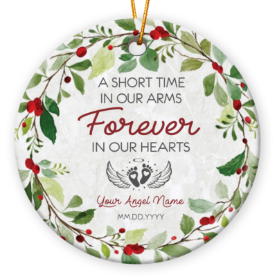 Personalized Angel Baby In Heaven Christmas Ornament Keepsake
