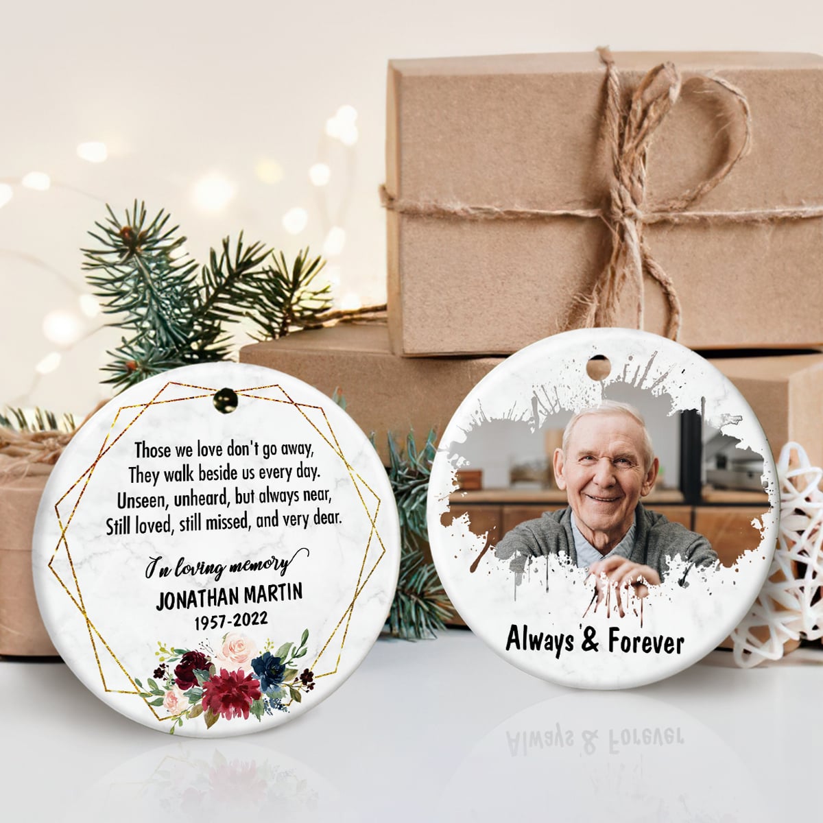 Those We Love Christmas Ornament, Bereavement Gift, Loss of Loved