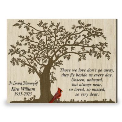 Personalized Christmas Memorial Gift Those We Love Canvas Print
