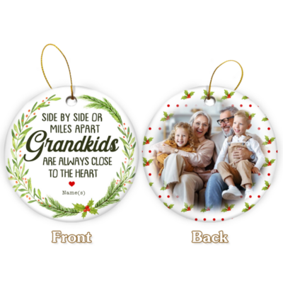 Personalized Grandkids and Grandparents Christmas Ornament