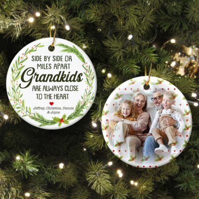 Personalized Grandkids and Grandparents Christmas Ornament