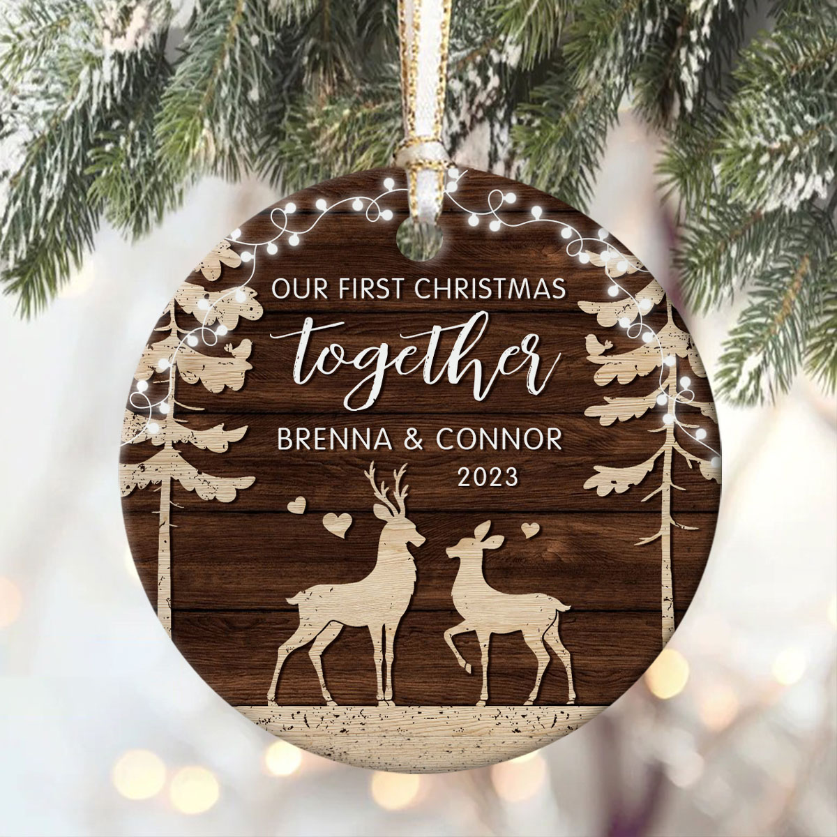 Personalized Ornament - Christmas Ornament - When we're together