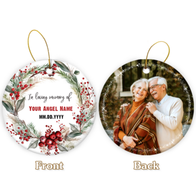 Personalized Memorial Christmas Ornament Sympathy Ornament Loss Of Loved One