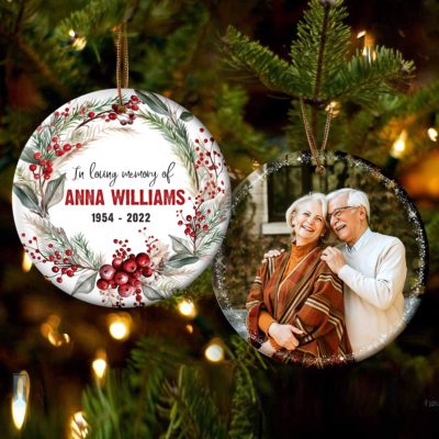 Personalized Memorial Christmas Ornament Sympathy Ornament Loss Of Loved One