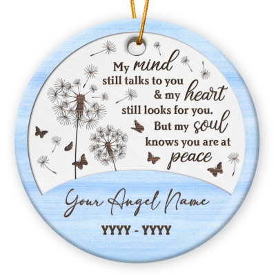 Memory Of A Loved One Gift Custom Name Remembrance Ornament