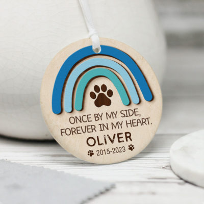Grieving Gift For Pet Owners Personalized Memorial Name Of Pet Ornament 01