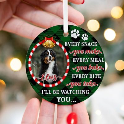 Unique Christmas Gift For Dog Owners Special Dog Xmas Ceramic Ornament 01