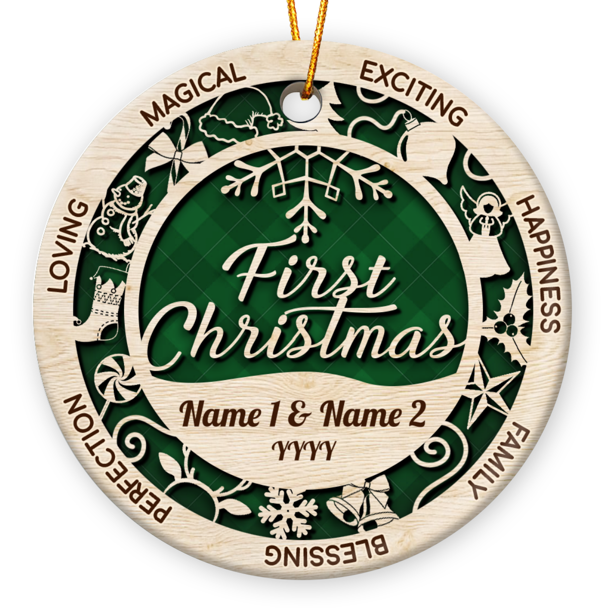 Romantic Newlywed Gifts Ideas Personalized Couple First Christmas