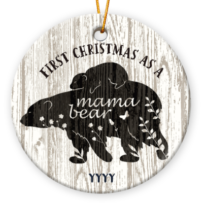 First Christmas as a Mama Bear New Mother Ornament New Mommy Gift for New Mom