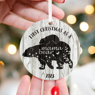 First Christmas as a Mama Bear New Mother Ornament New Mommy Gift for New Mom