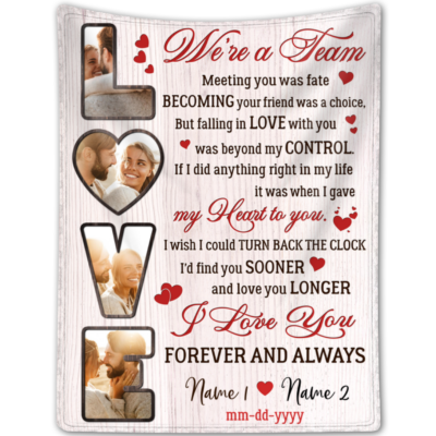 Custom Anniversary Blanket With Pictures Meaningful Gift Ideas For Couples