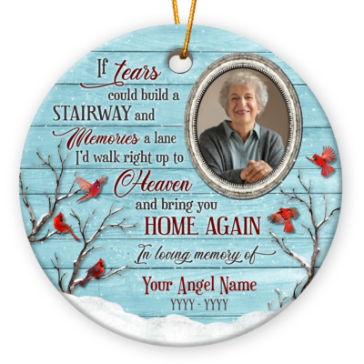 Personalized Memorial Christmas Ornament Gift For Loss Of Loved One