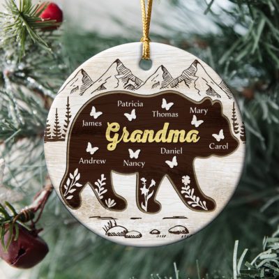 Personalized Grandma Christmas Ornament Birthday Gift For Grandma 01
