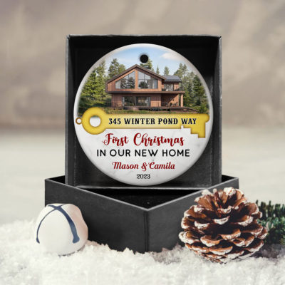 Custom Christmas New Home Photo Ornament Unique Gift Ideas For New Home 01