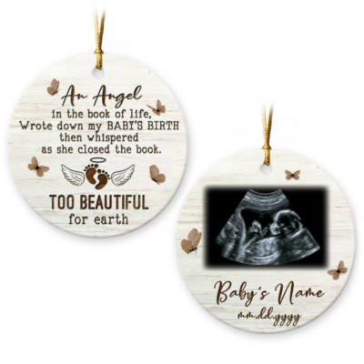 Customized Miscarriage Baby Memorial Ornament Loss A Child Gift