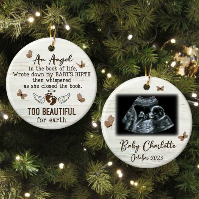 Customized Miscarriage Baby Memorial Ornament Loss A Child Gift 01