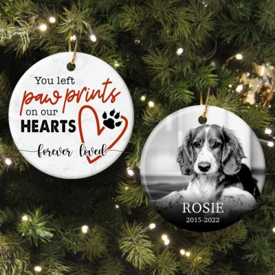 Personalized Dog Memorial Christmas Ornament Pet Sympathy Gifts